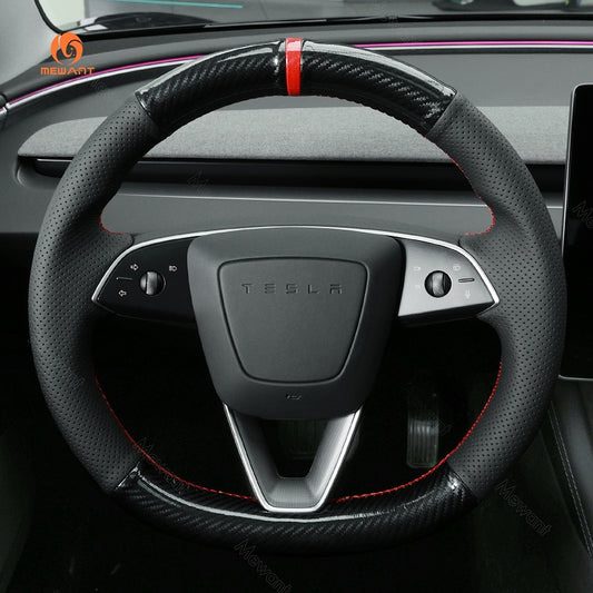 Mewant® Alcantara-Lenkradbezug für Tesla Model 3 2023 2024