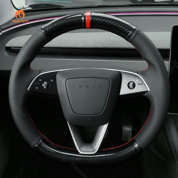 Mewant® Alcantara-Lenkradbezug für Tesla Model 3 2023 2024