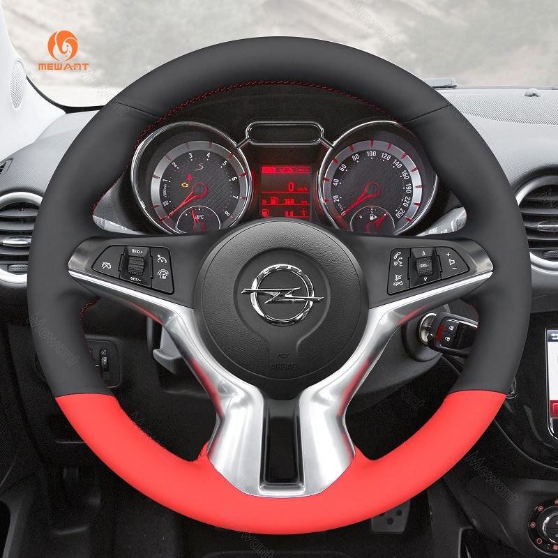 Mewant® Alcantara Car Steering Wheel Cover for Opel Adam 2012-2020