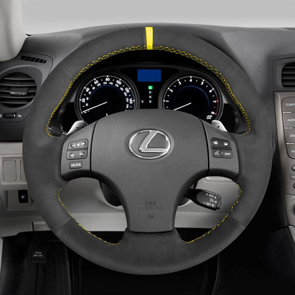 Mewant® Alcantara Car Steering Wheel Cover for Lexus IS IS250 IS250C IS300 IS300C IS350 IS350C F SPORT 2005-2011