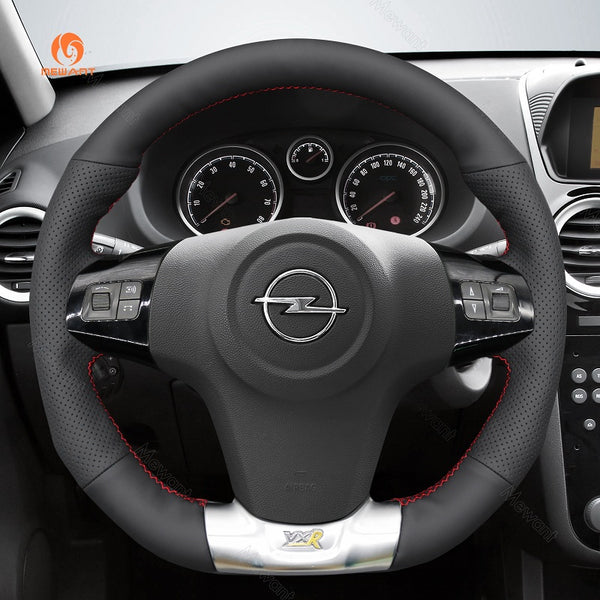 Mewant® Alcantara Car Steering Wheel Cover for Opel Corsa (D) OPC 2007-2015