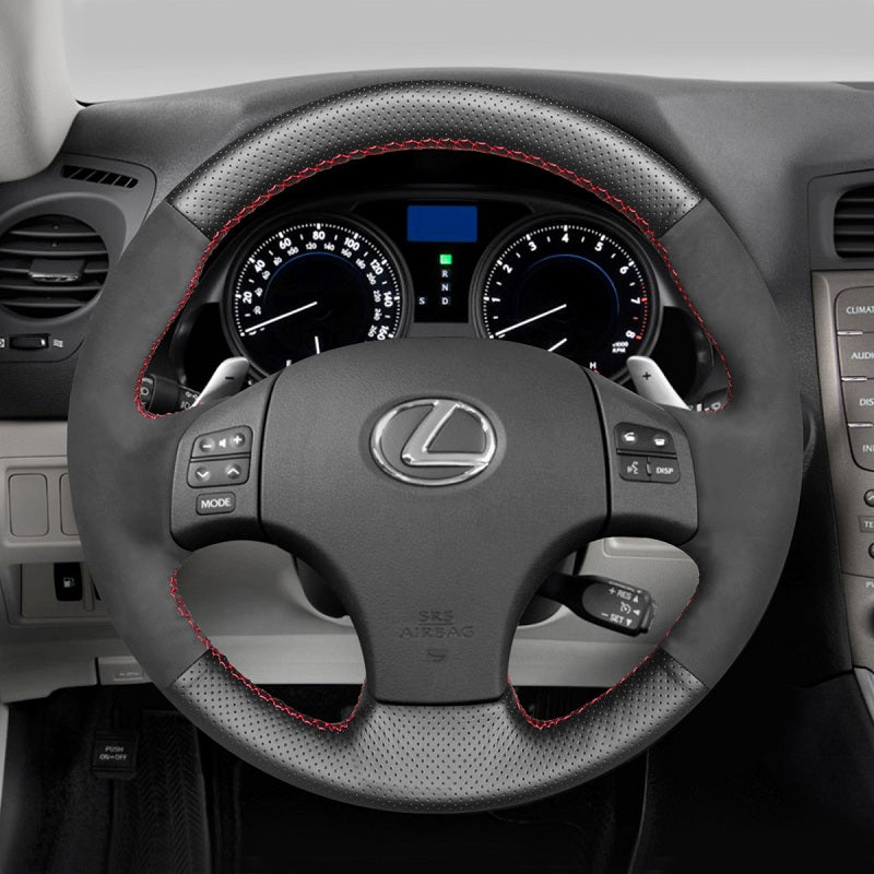 Mewant® Alcantara Car Steering Wheel Cover for Lexus IS IS250 IS250C IS300 IS300C IS350 IS350C F SPORT 2005-2011