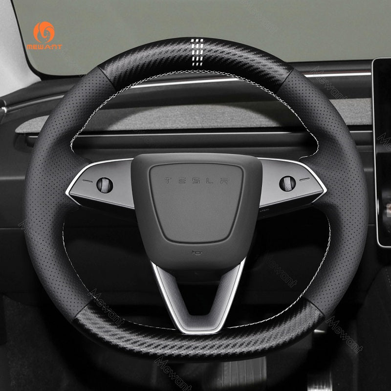 Mewant® Alcantara-Lenkradbezug für Tesla Model 3 2023 2024