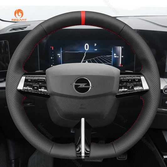 Mewant® Alcantara Car Steering Wheel Cover for Opel Astra 2022 - 2024
