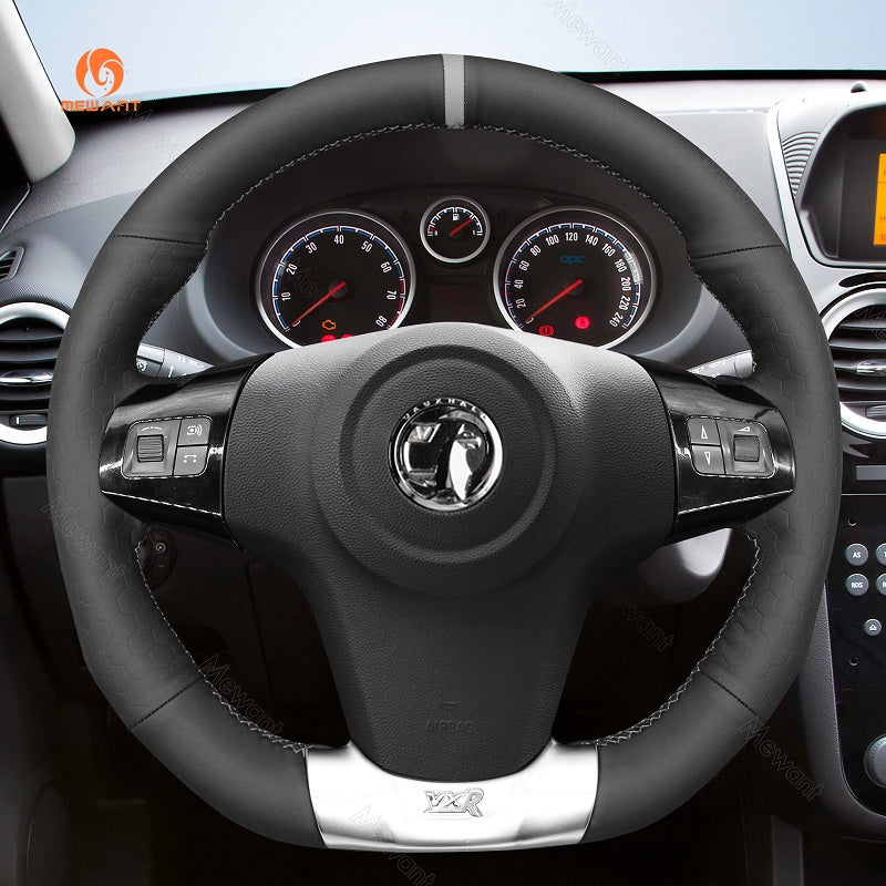 Mewant® Alcantara Car Steering Wheel Cover for Opel Corsa (D) OPC 2007-2015