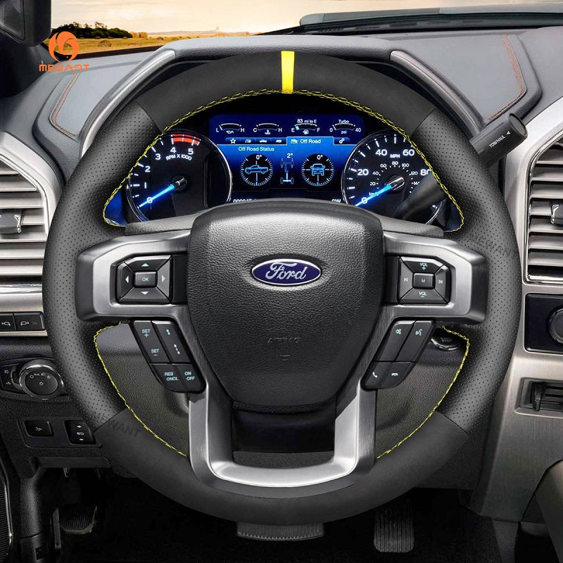 Coprivolante per auto Mewant® Alcantara per Ford F-150 F150 F-250 F250 F-350 F350 F-450 F450 Expedition 