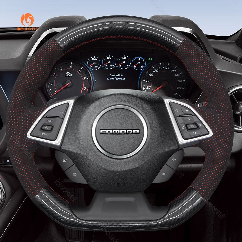 Mewant Car Steering Wheel Cover for Chevrolet (Chevy) Camaro 2016-2024