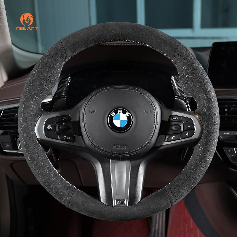 Mewant® Alcantara Car Steering Wheel Cover for BMW G20 F44 G22 G26 G30 G32 G11 G14 G15 G16 G01 G02 G05 G06 G07 G29