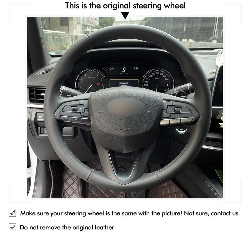 Mewant® Alcantara Car Steering Wheel Cover for Cadillac CT4 2020-2023 / CT5 2020-2023 / XT4 2019-2023