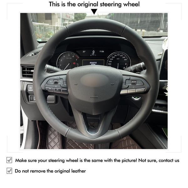 Mewant® Alcantara Car Steering Wheel Cover for Cadillac CT4 2020-2023 / CT5 2020-2023 / XT4 2019-2023