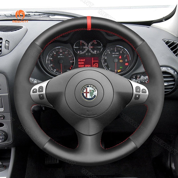 Car Steering Wheel Cover for Alfa Romeo 147 156 Crosswagon from Mewant