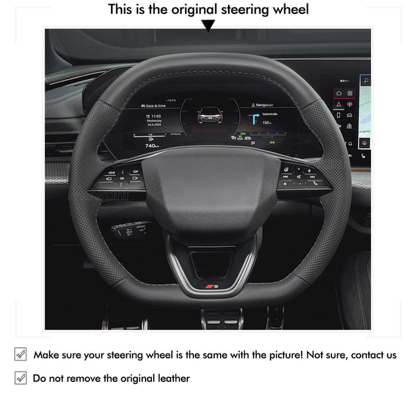 Car Steering Wheel Cover for Audi S5 RS3 2025 from Mewant