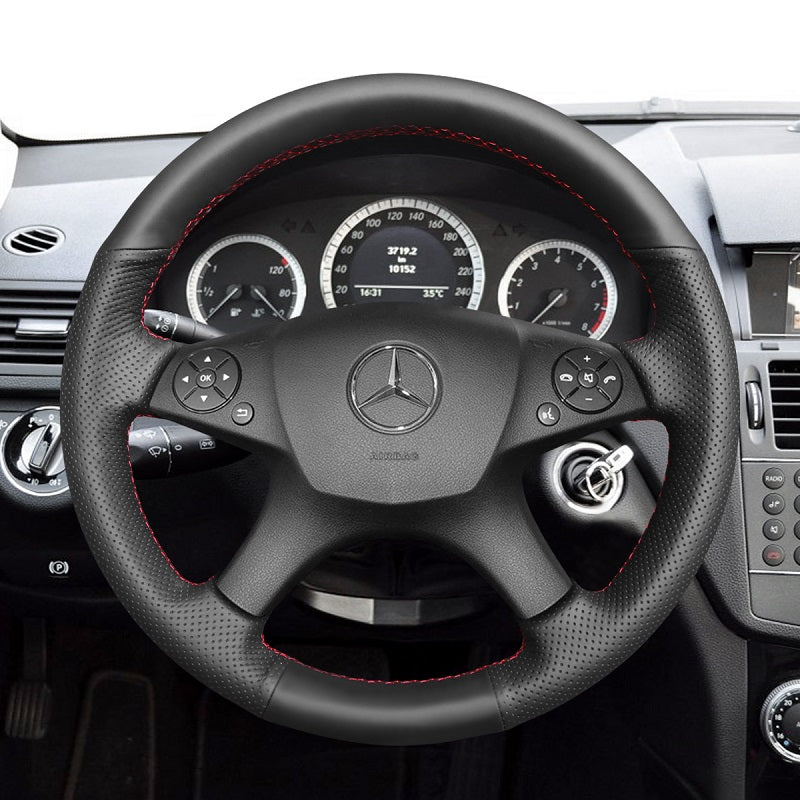 Mewant® Alcantara Auto-Lenkradbezug für Mercedes-Benz W204 C-Klasse C280 C230 C180 C260 C200 C300