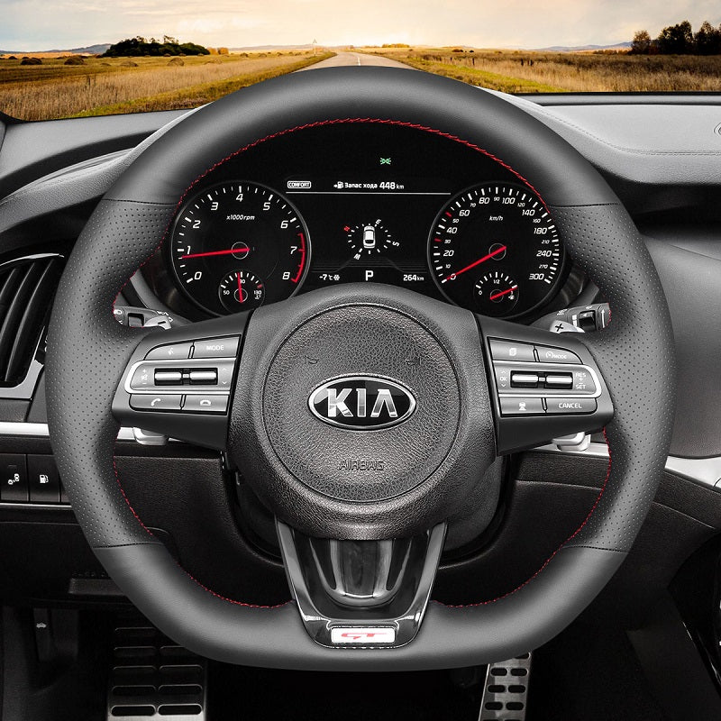Mewant® Alcantara Car Steering Wheel Cover for Kia Stinger 2017-2022