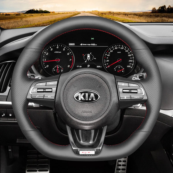 Mewant® Alcantara Car Steering Wheel Cover for Kia Stinger 2017-2022