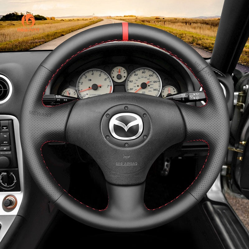 Mewant® Alcantara Car Steering Wheel Cover for Mazda MX-5 MX5 Miata NB Protege5