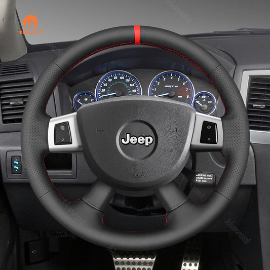 Mewant® Alcantara Car Steering Wheel Cover for Jeep Commander (XK) Grand Cherokee III(WK)