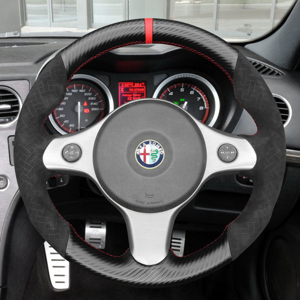 Car Steering Wheel Cover for Alfa Romeo 159 TI Brera 2006-2011 from Mewant
