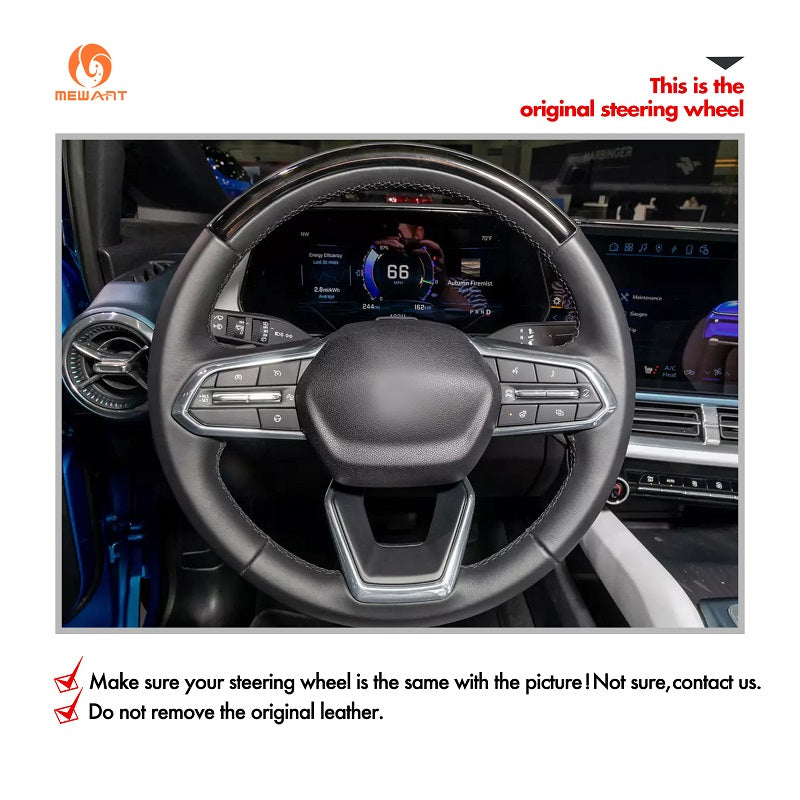 Car Steering Wheel Cover for Chevrolet Equinox Silverado EV Traverse Tahoe Blazer EV Suburban from Mewant