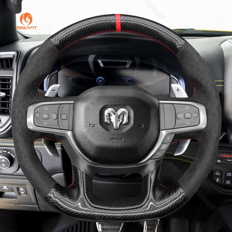 Car Steering Wheel Cover for Dodge Ram 1500 TRX from Mewant