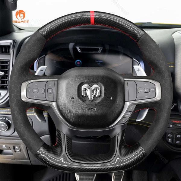 Car Steering Wheel Cover for Dodge Ram 1500 TRX from Mewant