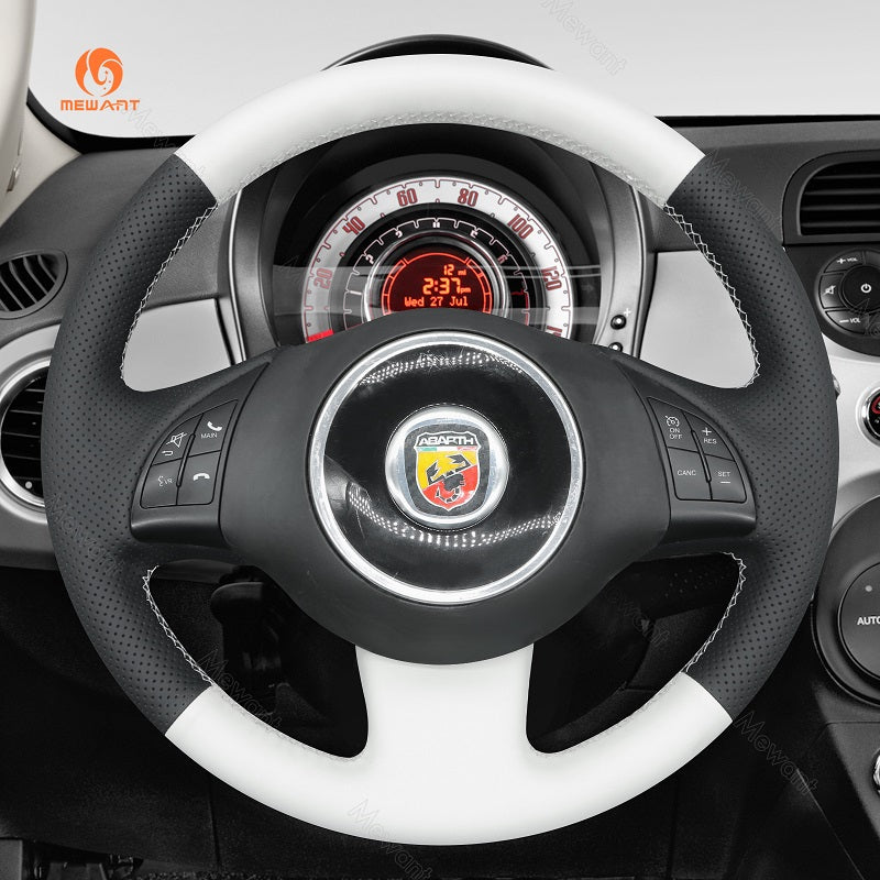 Car Steering Wheel Cover for Fiat 500 500e 500C from Mewant