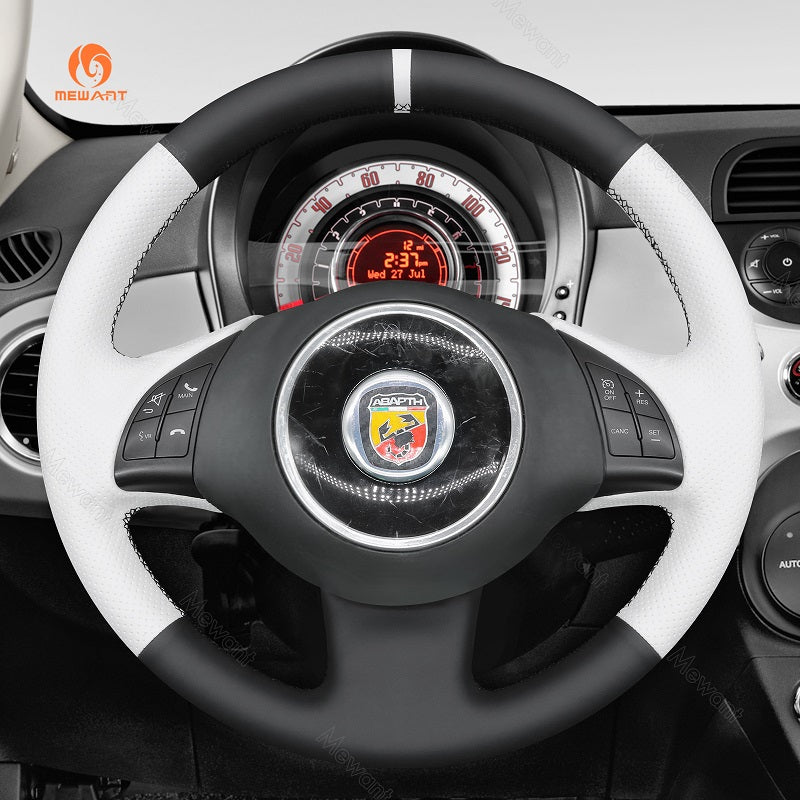 Car Steering Wheel Cover for Fiat 500 500e 500C from Mewant