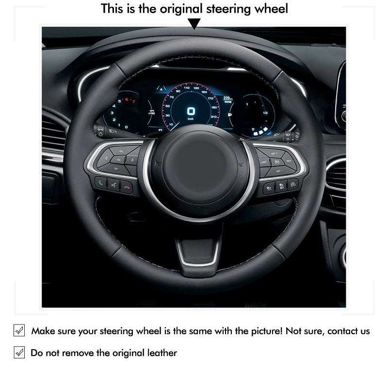 Car Steering Wheel Cover for Fiat 500X 2022-2024 from Mewant