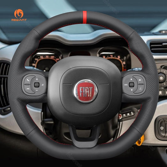 Car Steering Wheel Cover for Fiat Panda 2012-2024 from Mewant