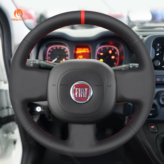 Hand Stitch Car Steering Wheel Cover for Fiat Panda from Mewant