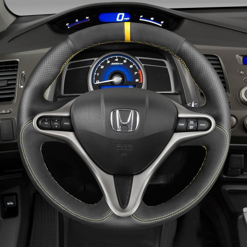 Car Steering Wheel Cover for Honda Civic 8 Civic Type R from Mewant