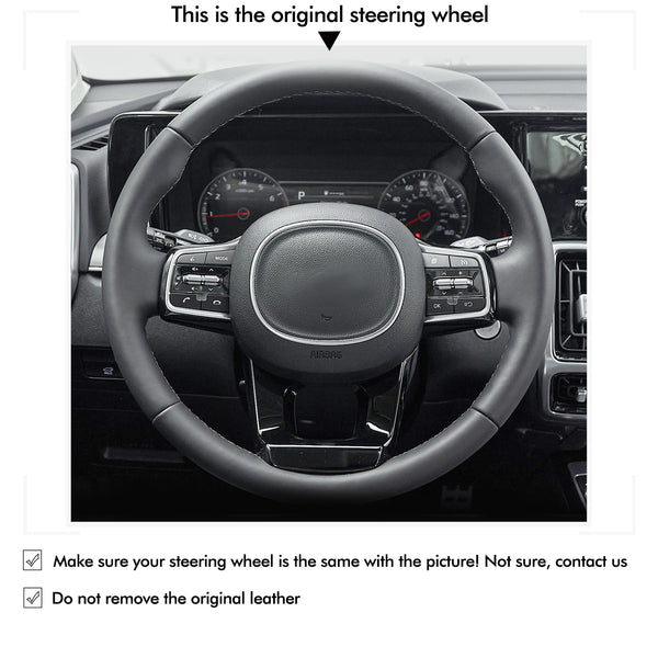 Car Steering Wheel Cover for Kia Sorento Carnival from Mewant