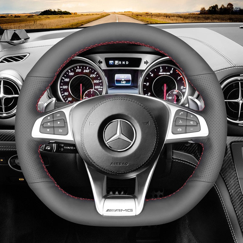 Mewant® Alcantara Car Steering Wheel Cover for Mercedes-Benz AMG GT C190 R190C63 W205 C63 S W205CLA45 C117AMG CLS 63 S C218 E43 W213 E63