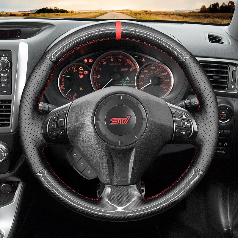 Mewant® Alcantara Car Steering Wheel Cover for Subaru Forester Impreza Legacy Outback Impreza WRX Exiga