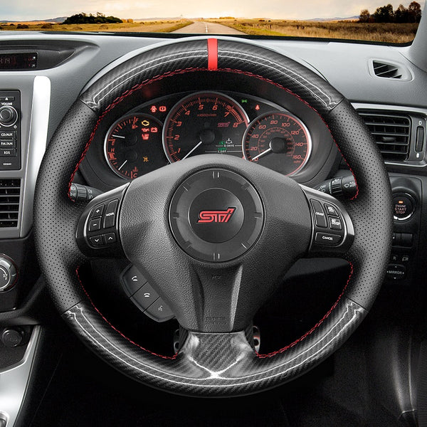 Mewant® Alcantara Car Steering Wheel Cover for Subaru Forester Impreza Legacy Outback Impreza WRX Exiga