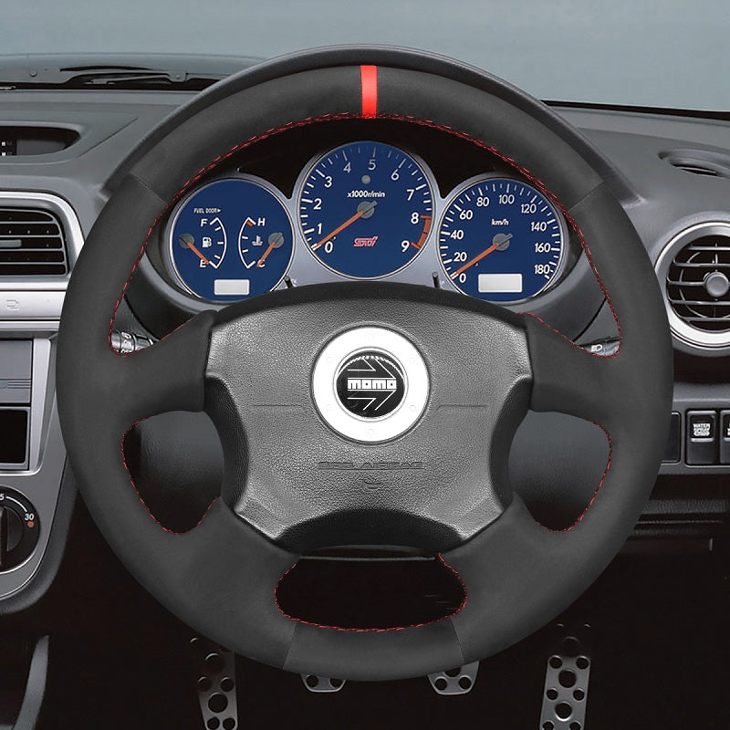 Mewant® Alcantara Car Steering Wheel Cover for Subaru Impreza WRX 1999-2004 / Impreza WRX STI 1999-2004