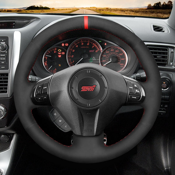 Mewant® Alcantara Car Steering Wheel Cover for Subaru Forester Impreza Legacy Outback Impreza WRX Exiga