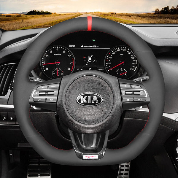 Mewant® Alcantara Car Steering Wheel Cover for Kia Stinger 2017-2022