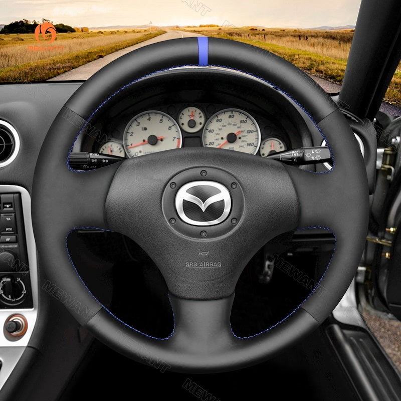 Mewant® Alcantara Car Steering Wheel Cover for Mazda MX-5 MX5 Miata NB Protege5