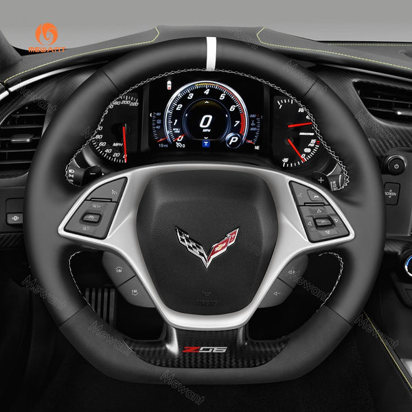 Mewant® Alcantara Auto-Lenkradbezug für Chevrolet (Chevy) Corvette C7