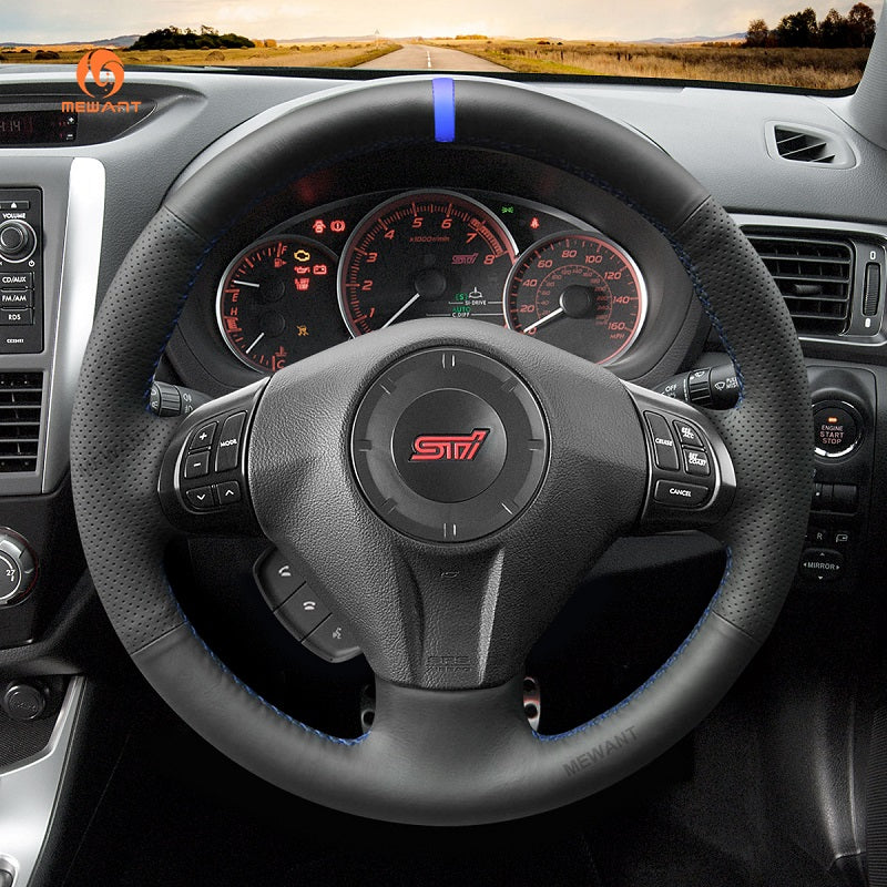 Mewant® Alcantara Car Steering Wheel Cover for Subaru Forester Impreza Legacy Outback Impreza WRX Exiga