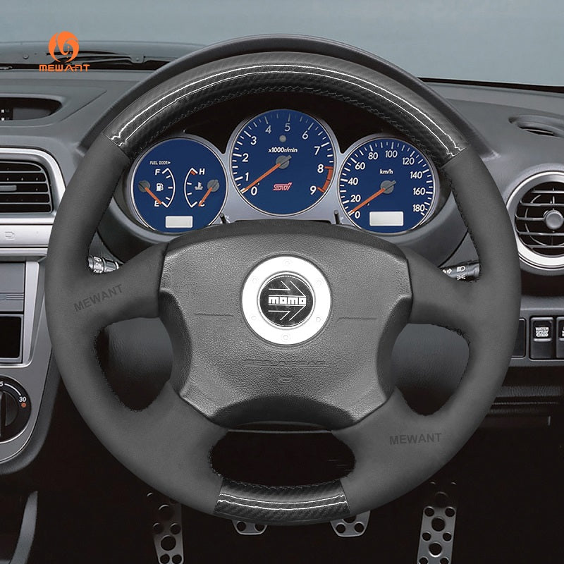 Mewant® Alcantara Car Steering Wheel Cover for Subaru Impreza WRX 1999-2004 / Impreza WRX STI 1999-2004