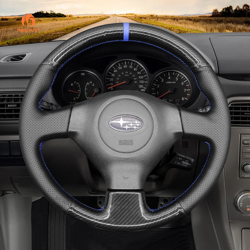 Mewant® Alcantara Car Steering Wheel Cover for Subaru Forester Impreza WRX (WRX STI) Legacy Outback