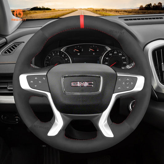 Mewant® Alcantara Car Steering Wheel Cover for GMC Acadia 2017-2023 Canyon 2015-2022 Terrain 2018-2024