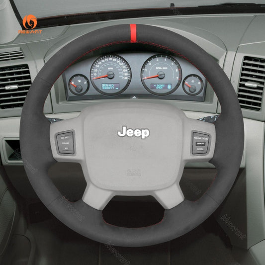 Mewant® Alcantara Car Steering Wheel Cover for Jeep Grand Cherokee V(WL) / Grand Cherokee L