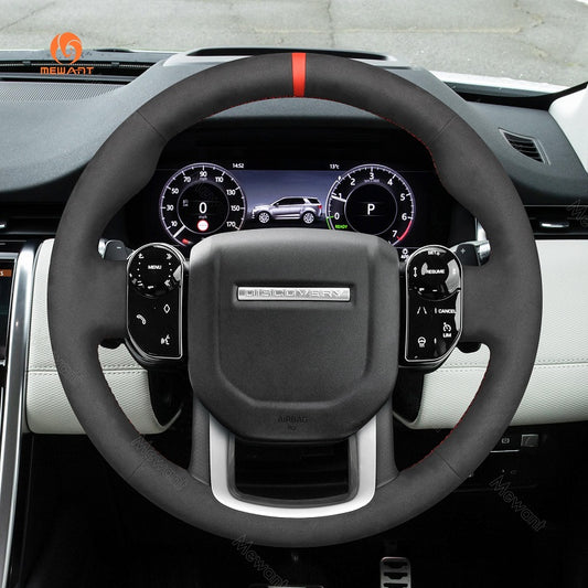 Mewant® Alcantara Car Steering Wheel Cover for Land Rover Range Rover Sport II(L494) (L550)2018-2022 / Velar (L560) 2018-2020 / Evoque II(L551) 2019-2021