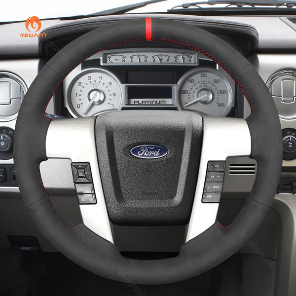 Funda de volante Mewant® Alcantara para Ford F-150 (2009-2014) y Ford Expedition (2015-2017) 