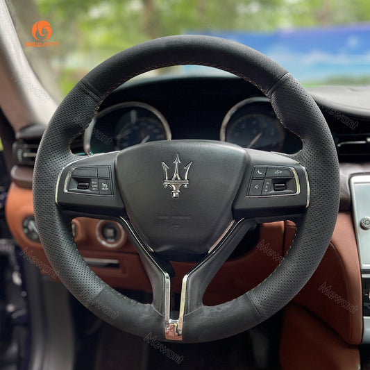 Mewant® Alcantara Auto-Lenkradbezug für Maserati Levante Ghibli Quattroporte
