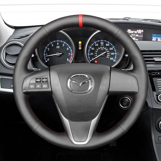Mewant Car Steering Wheel Cover Mazda 3 Axela Mazda CX-7 CX7 Mazda 5 Steering Wheel Wrap