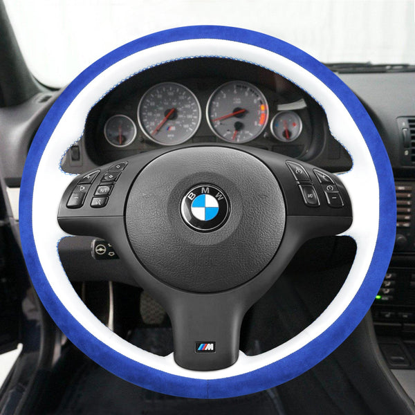 Mewant® Alcantara Car Steering Wheel Cover for 3 Series E46/5 5 Series E39 M3 E46 M5 E39